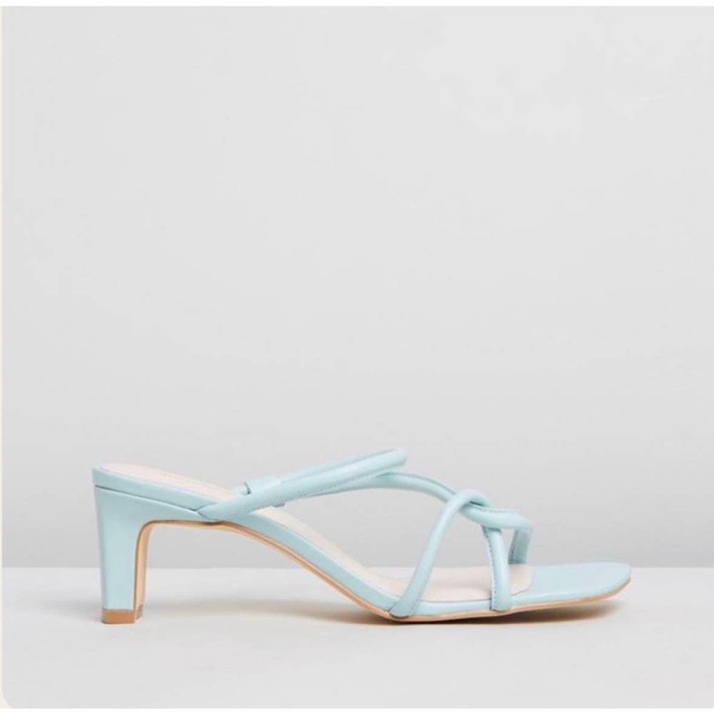 Intentionally Blank Willow Heeled Sandal in Baby Blue